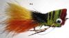 popper imitation de grenouille bicolore en chevreuil (mouche black-bass)
