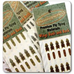 dcoration ultra-raliste pour sac alaire et abdomen de nymphe de mouche de pierre (stonefly)