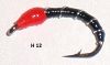 nymphe rouge et noir pour coregone et fera (mouche coregone)