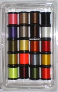 assortiment de 20 coloris différents (combo) d'Uni 6/0 - 200 yrds