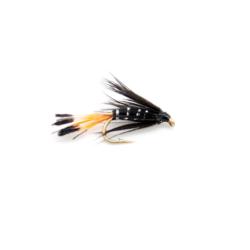 black pennel hackle (mouche noyee)