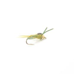 nymphe libellule casquée dos époxy avec pattes souples (nymphe bille)
