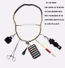 cordon lanyard tressé 5 outils + porte-bobines