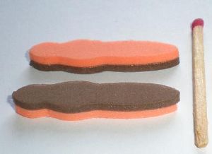 corps de criquet preforme en mousse bicolore