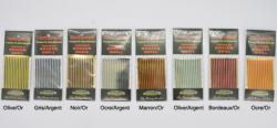 quill de paon ébarbé synthétique bicolore