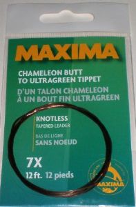bas de ligne Maxima Chameleon sans noeud en 12' (3,60 m)