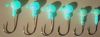 tete plombee phosphorescente (jig head) 10 g x5