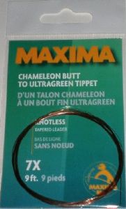 bas de ligne Maxima Chameleon sans noeud en 9' (2,70 m)