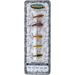 assortiment de 5 nymphes de stonefly ultra-ralistes (nymphe)