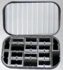 boite à mouches aluminium anodisé noir 16 cases automatiques 