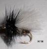 black 'n' white midge (mouche seche)