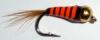 nymphe perdigone tungstène epoxy orange (nymphe bille)