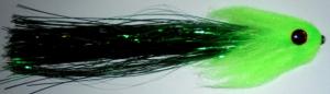 tube fly vert et chartreuse pour poissons tropicaux (mouche mer)