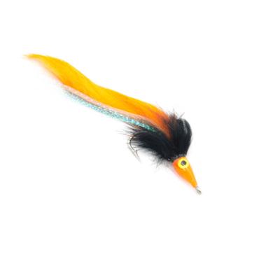 big eye tarpon bunny orange/noir (mouche mer)