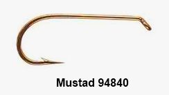 hameçon mouche pour sèche Mustad 94840 tailles H04 à H20