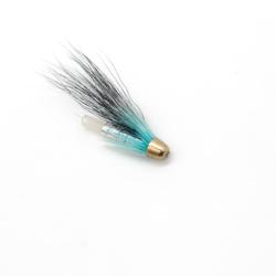 tube fly cone head bleu et noir (mouche saumon)