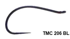 hameçon mouche pour sèche Tiemco : TMC 206BL (noir)