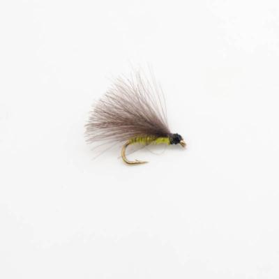 cul de canard cdc gris, corps jaune pale (mouche seche en cdc)