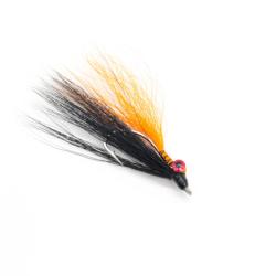 clouser deep minnow orange et noir (mouche mer)