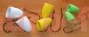 soft foam poppers (en mousse) pour black bass avec leurs hameçons spéciaux
