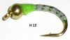 nymphe lestée chartreuse et blanc pour coregone et fera (mouche coregone)