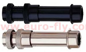 porte moulinet mouche Pacific Bay en aluminium anodisé heavy duty noir