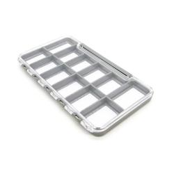 boite magnetique ultra-plate pour hameçons et mouches 12 cases