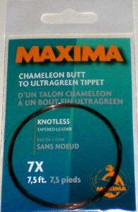 bas de ligne Maxima Chameleon sans noeud en 7,5' (2,25 m)