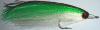 grand streamer blanc et vert (mouche carnassier et mer)
