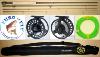 ensemble mouche canne 9' # 5 en IM12 + moulinet large arbor alu (EFK757) + 2 bobines supp + soie