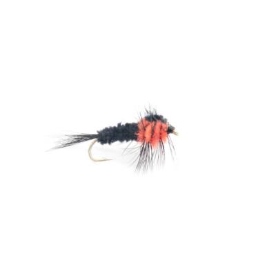 mouche montana noire et orange fluo (streamer)