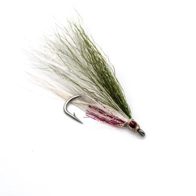 Lefty's deceiver olive et blanc (mouche mer)