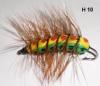 imitation de chenille tricolore (mouche diverse)