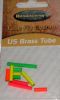 assortiment de 10 tube fly en laiton peint (6 tailles)