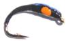 buzzer noir à spot orange et flashback (nymphe coregone)