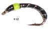 nymphe chartreuse et noir pour coregone et fera (mouche coregone)