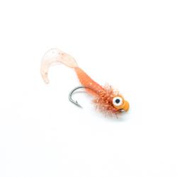 wiggle soft tail orange (mouche carnassier et black-bass)