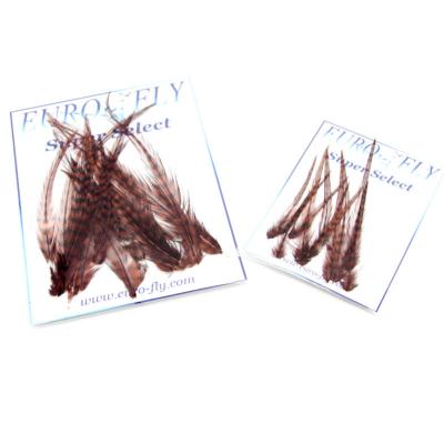 Hackles Super Select de cou de coq génétique Grade 1 Grizzly Marron 